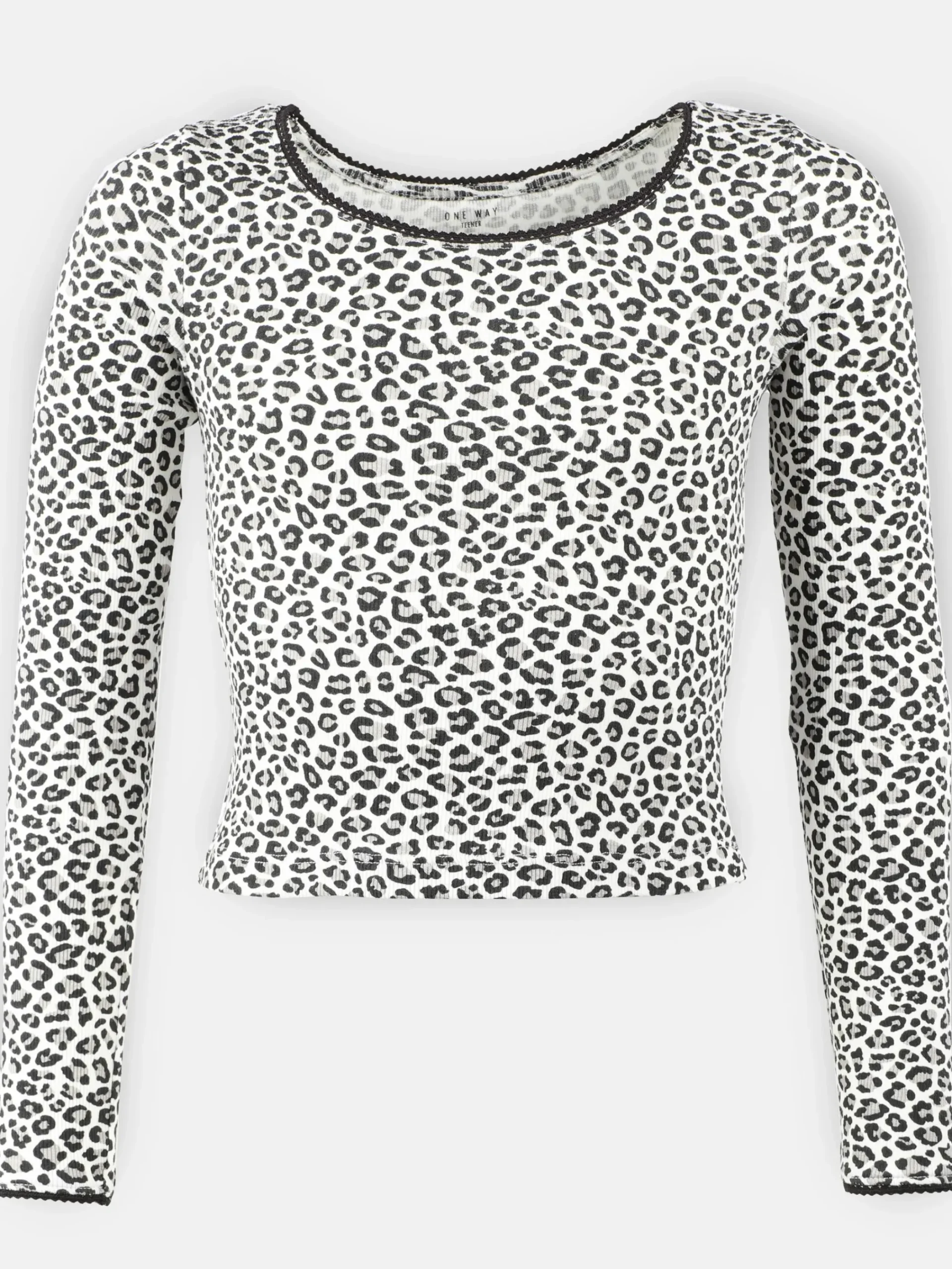 Kinder One Way Mädchen Longsleeve im Leoprint