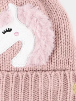 Kinder One Way Mädchen Mütze mit Einhorn-Motiv
