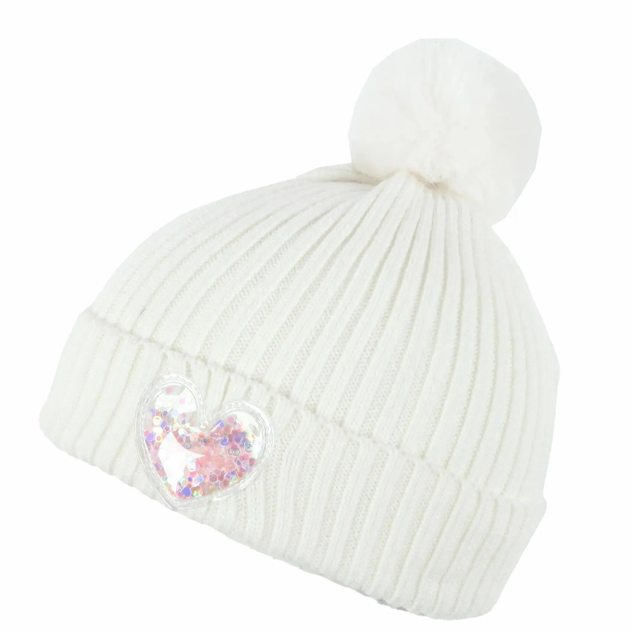 Kinder Stop + Go Mädchen Mütze mit Glitterpatch