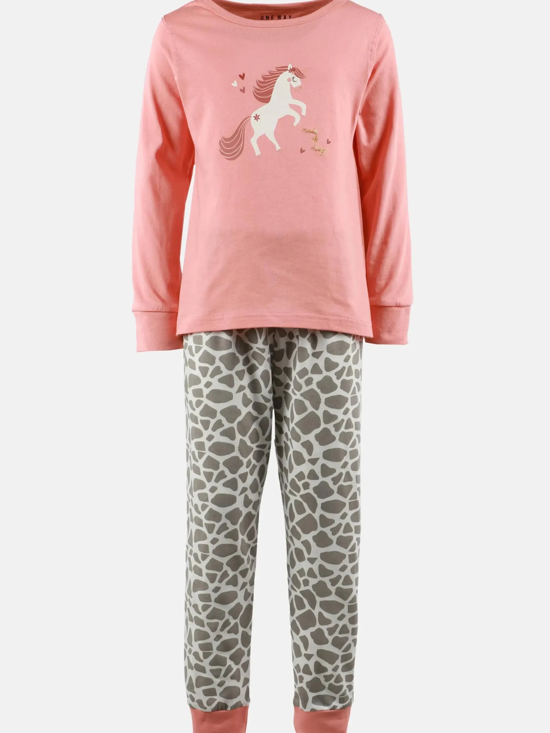 Kinder One Way Mädchen Schlafanzug mit Frontprint