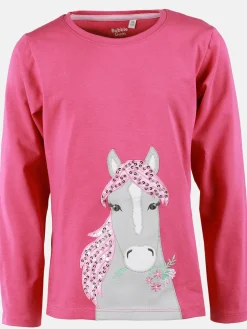 Kinder Bubble Gum Mädchen Shirt mit Einhorn-Applikation und Pailletten