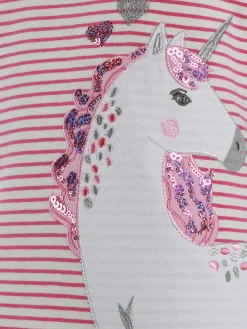 Kinder Bubble Gum Mädchen Shirt mit Pailletten und Stickerei-Applikation