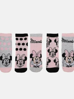 Kinder Minnie Mouse Mädchen Sneakersocken im 5er Pack