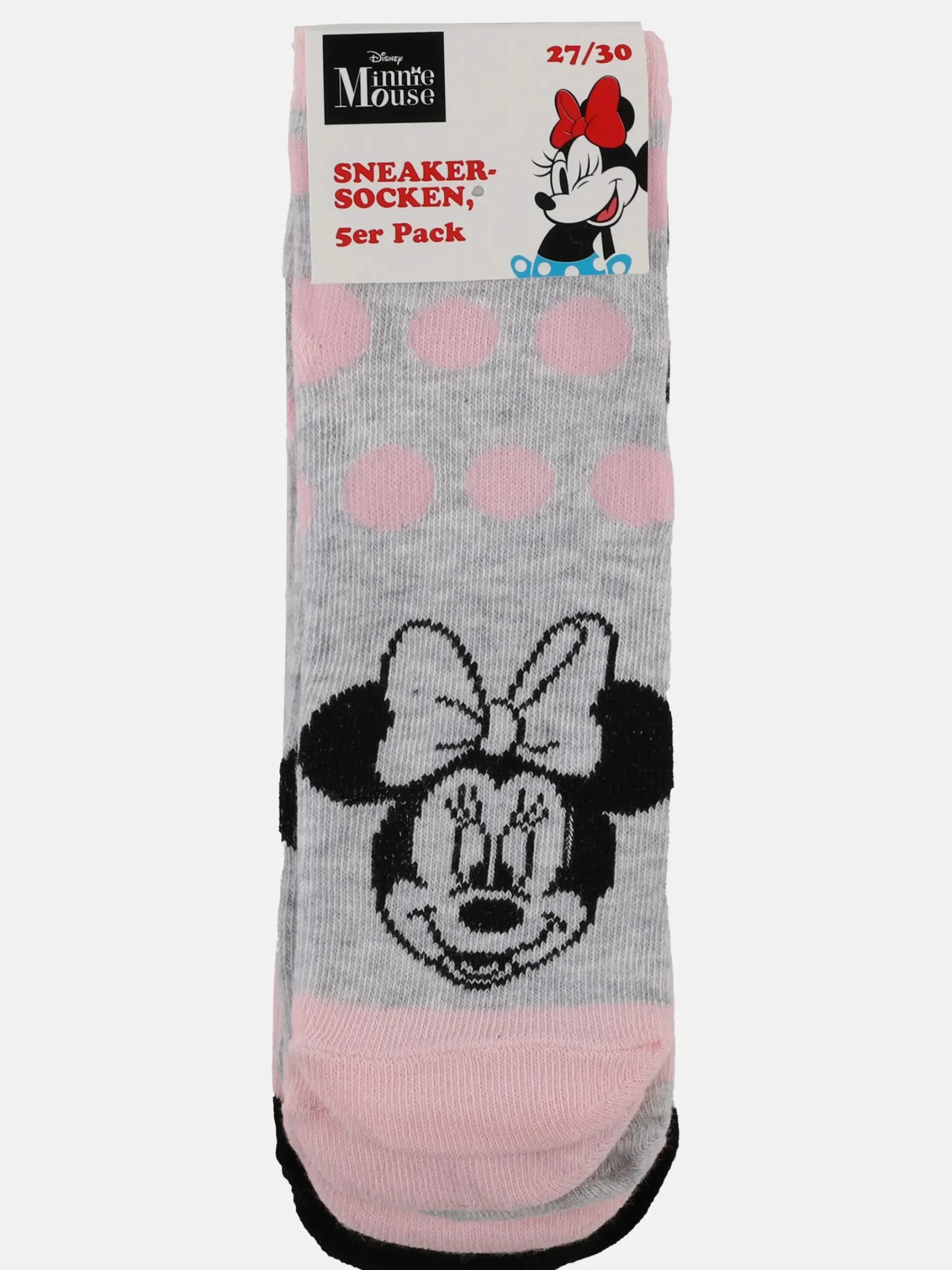 Kinder Minnie Mouse Mädchen Sneakersocken im 5er Pack