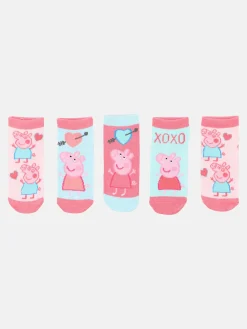 Kinder Peppa Pig Mädchen Socken im 5er Pack