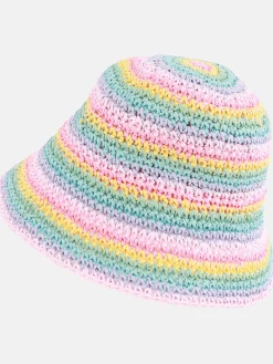 Kinder Bubble Gum Mädchen Sonnenhut mit Streifen