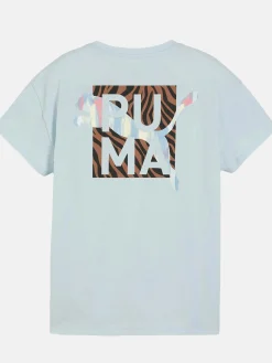 Kinder Puma Mädchen Sport Shirt mit Rückenprint