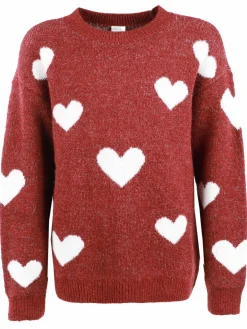 Kinder One Way Mädchen Strickpullover mit Herzen