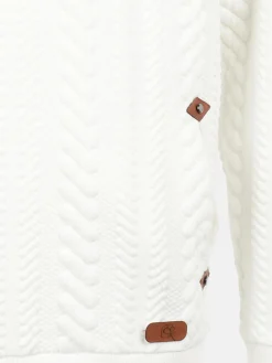 Kinder Stop + Go Mädchen Strukturhoodie mit Kunstlederdetails