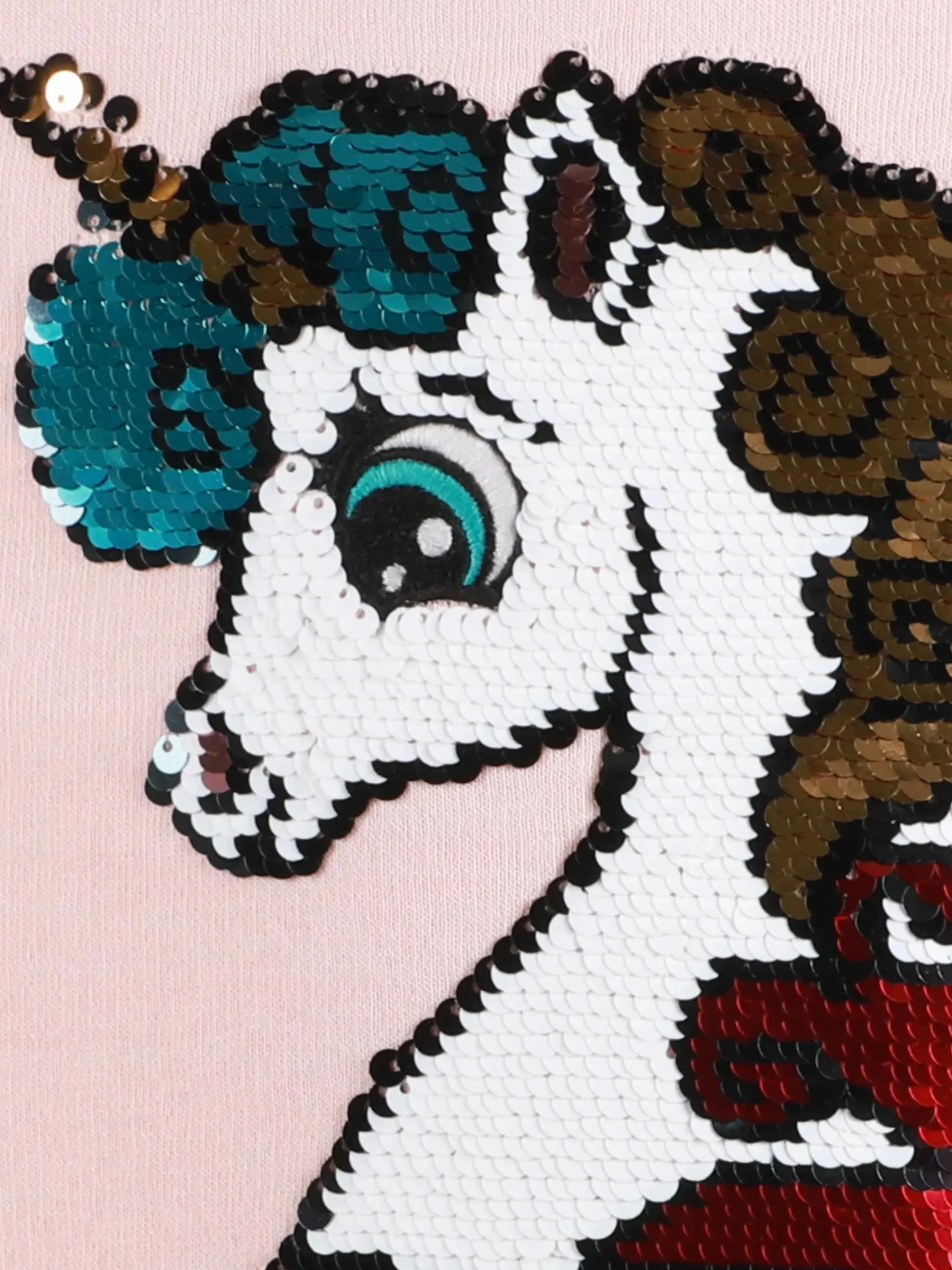 Kinder Stop + Go Mädchen Sweatshirt mit Einhorn - Paillettenmotiv