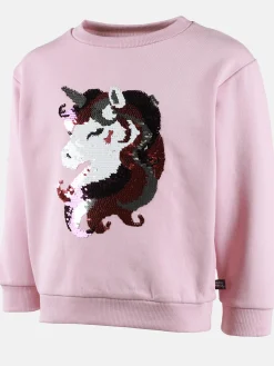 Kinder One Way Mädchen Sweatshirt mit Pailletten-Einhornmotiv