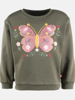 Kinder One Way Mädchen Sweatshirt mit Schmetterlingsprint