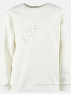 Kinder Bubble Gum Mädchen Sweatshirt mit Schmetterlings-Appliaktion