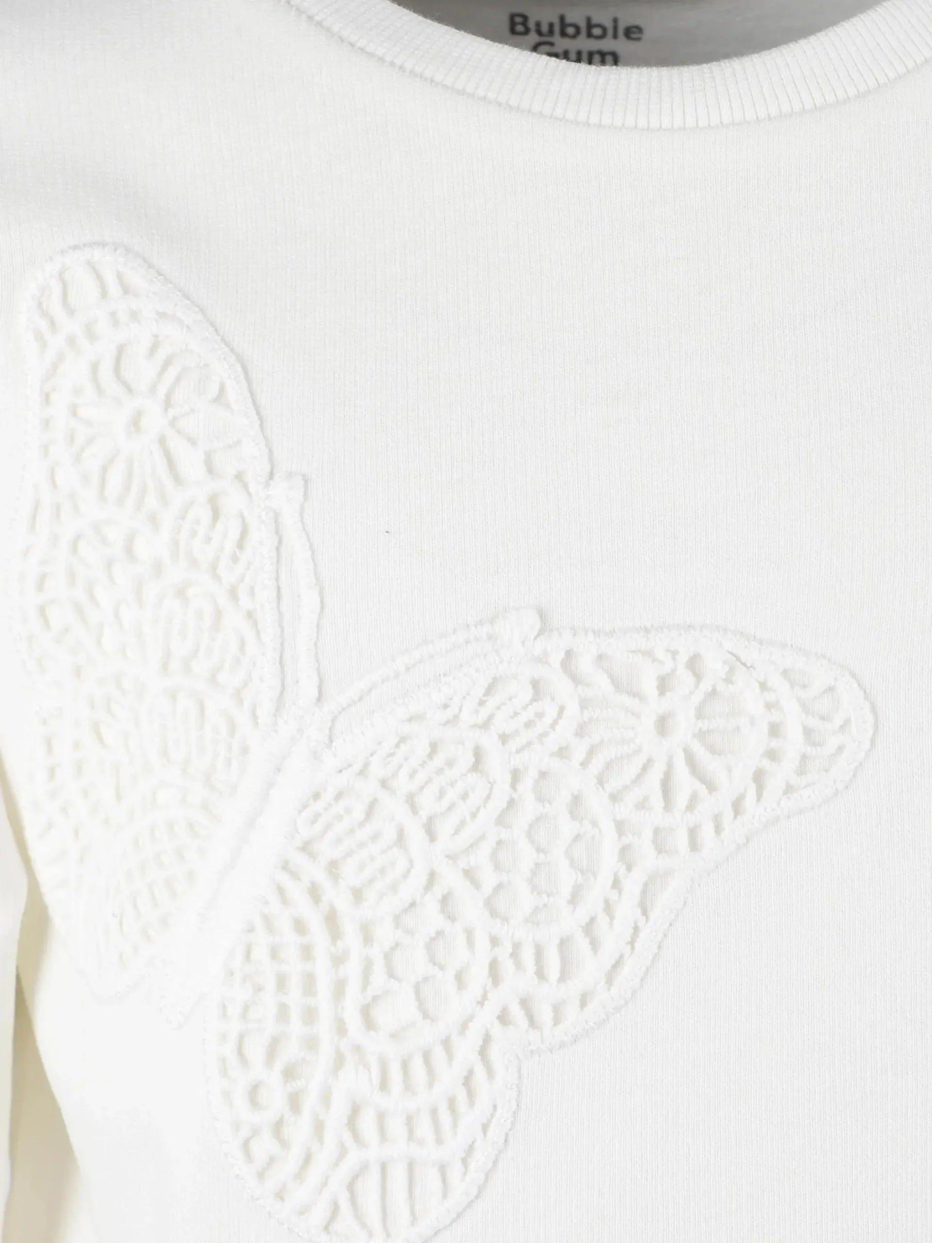 Kinder Bubble Gum Mädchen Sweatshirt mit Schmetterlings-Appliaktion