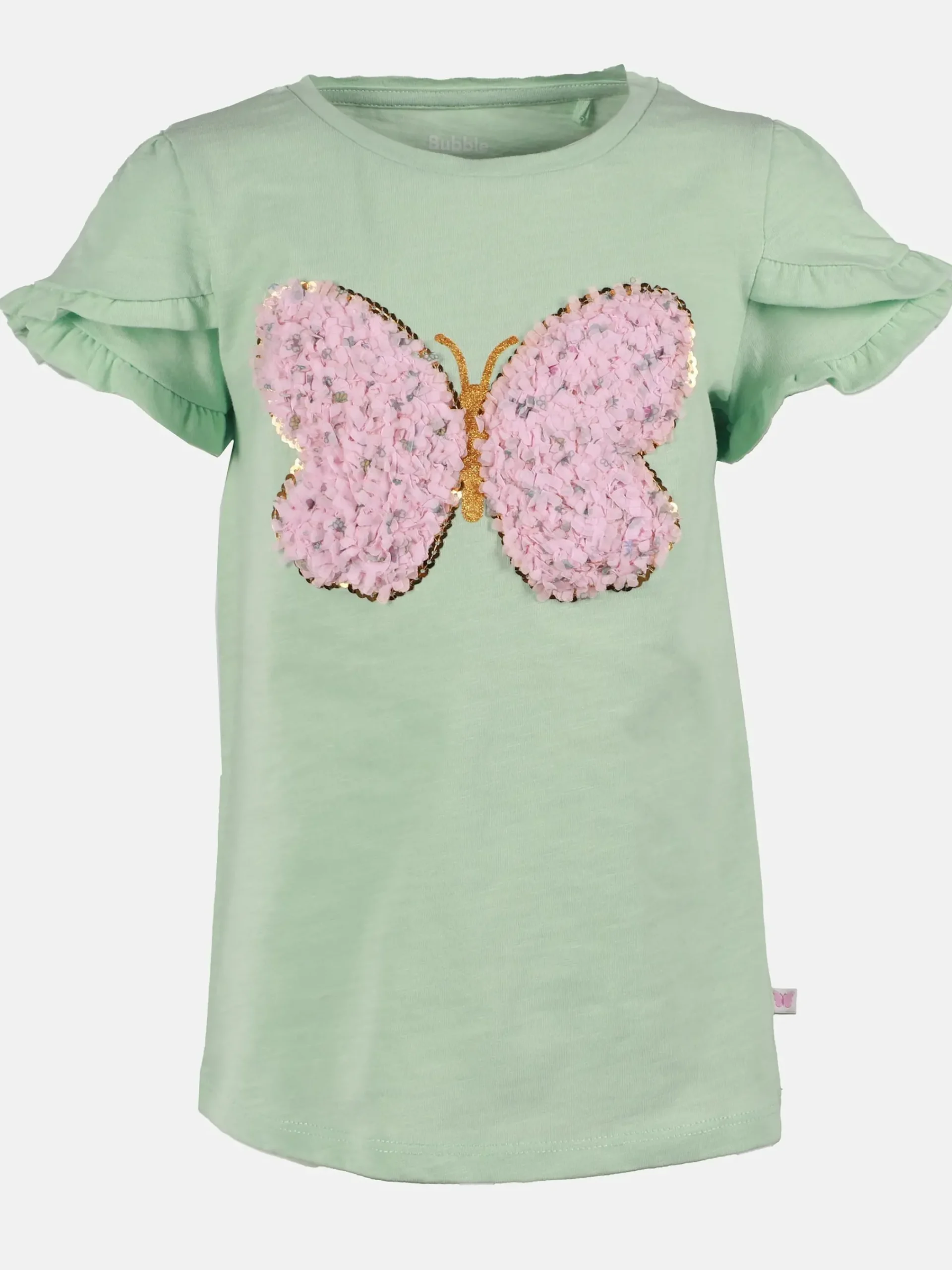 Kinder Bubble Gum Mädchen T-Shirt mit Schmetterlingsprint