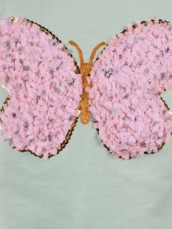 Kinder Bubble Gum Mädchen T-Shirt mit Schmetterlingsprint