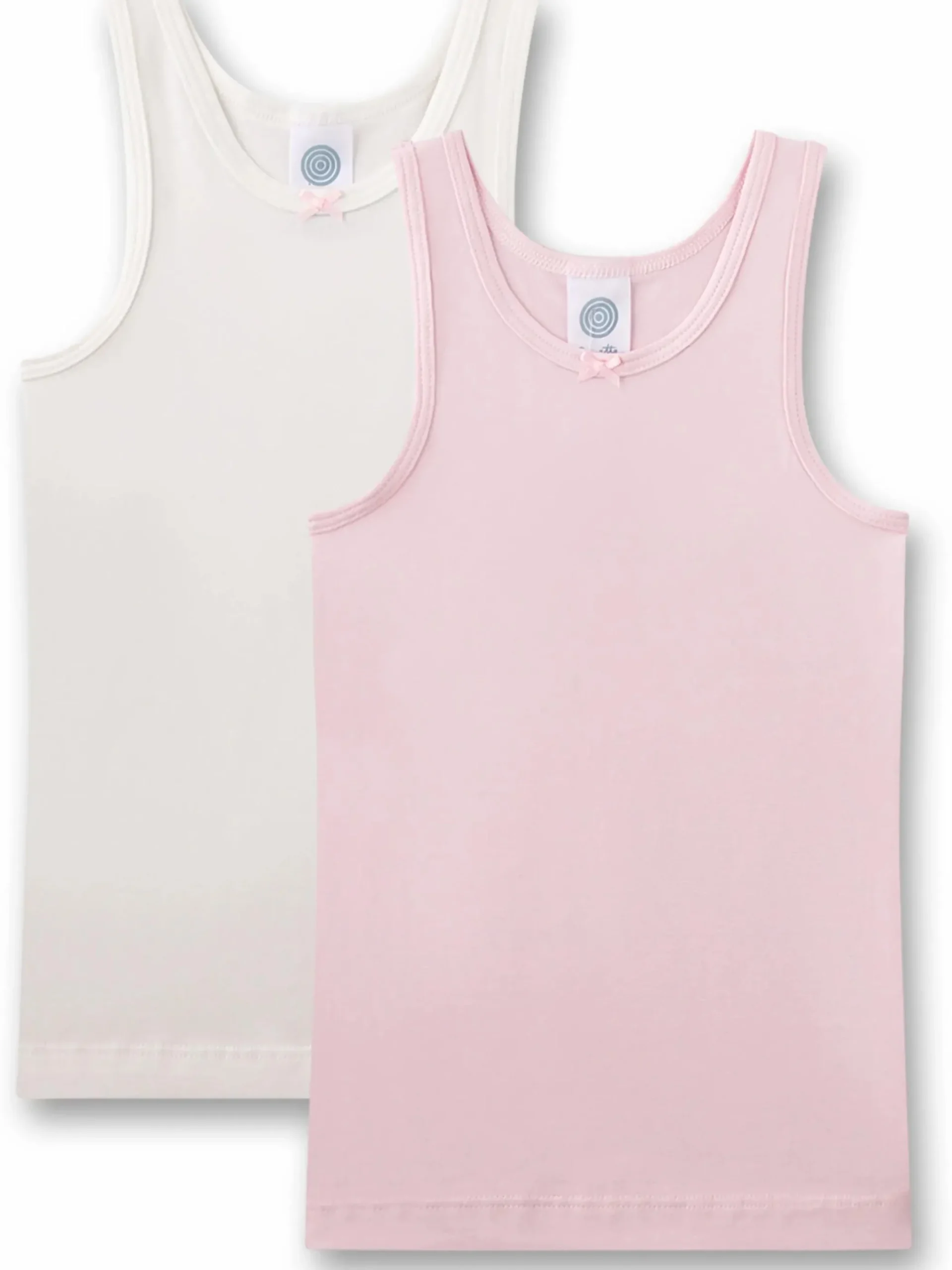 Kinder Sanetta Mädchen Unterhemden im 2er-Pack