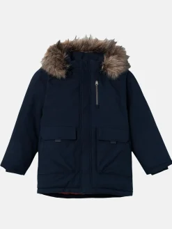 Kinder name it Mädchen Winterjacke mit Kapuze