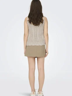 Damen Only ONLLYZET LIFE S/L TOP Stricktop