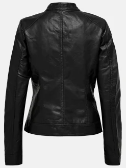 Damen Only BANDIT PU BIKER NOOS Lederimitatjacke