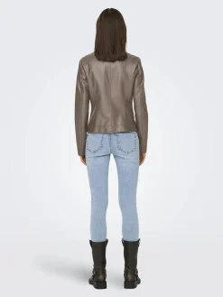 Damen Only BANDIT PU BIKER NOOS Lederimitatjacke