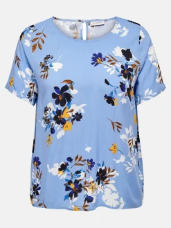 Damen Only Carmakoma CARANITA SS TOP AOP Shirt
