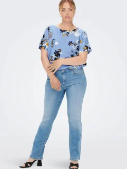 Damen Only Carmakoma CARANITA SS TOP AOP Shirt