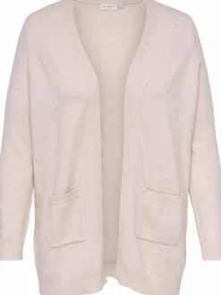 Damen Only Carmakoma CARESLY L/S OPEN CARD Strickjacke