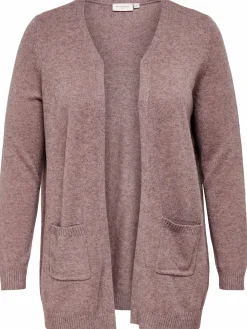 Damen Only Carmakoma CARESLY L/S OPEN CARD Strickjacke