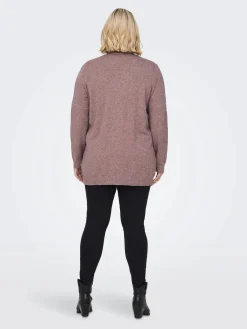 Damen Only Carmakoma CARESLY L/S OPEN CARD Strickjacke