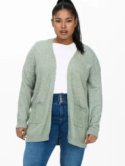 Damen Only Carmakoma CARESLY L/S OPEN CARD Strickjacke