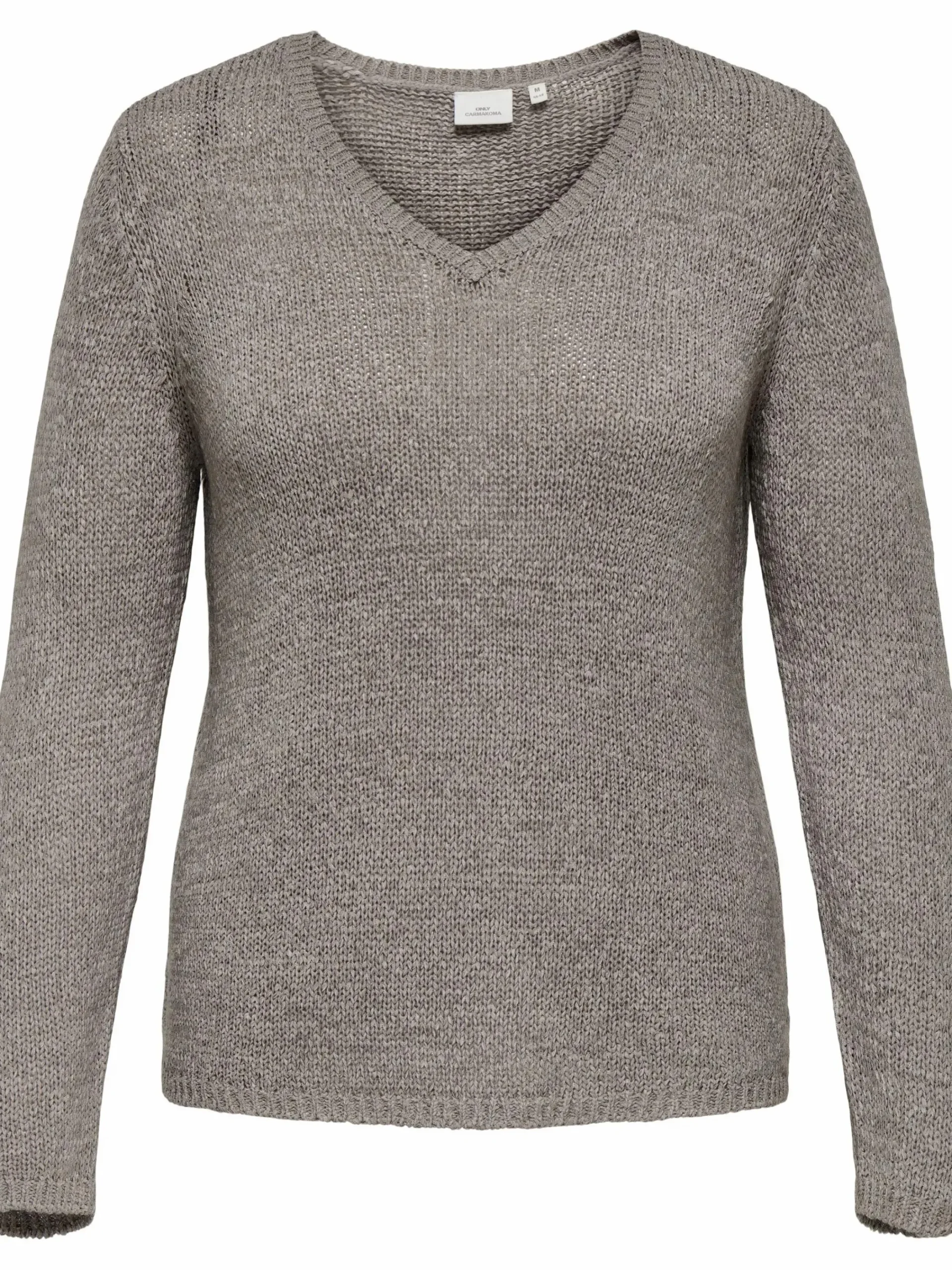 Damen Only Carmakoma CARGEENA L/S V-NECK Strickpullover