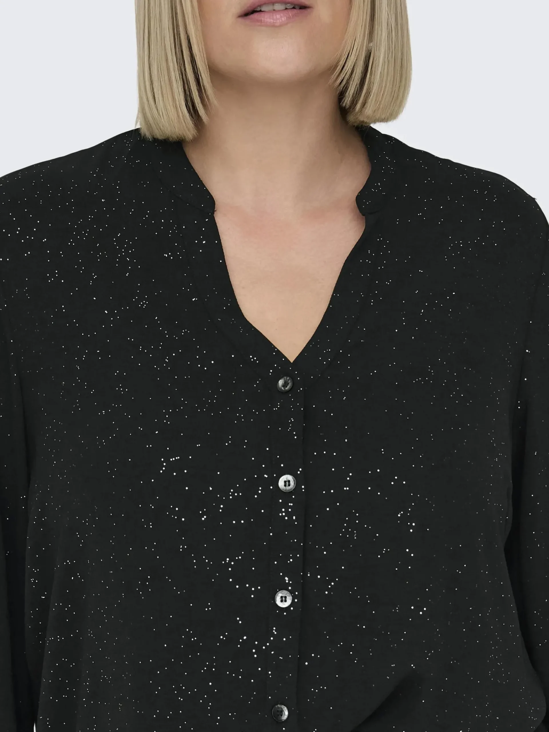 Damen Only Carmakoma CARJOSEE METTA LIFE L/S V-NECK Bluse