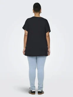 Damen Only Carmakoma CARKETTY LIFE SS V-NE Shirt