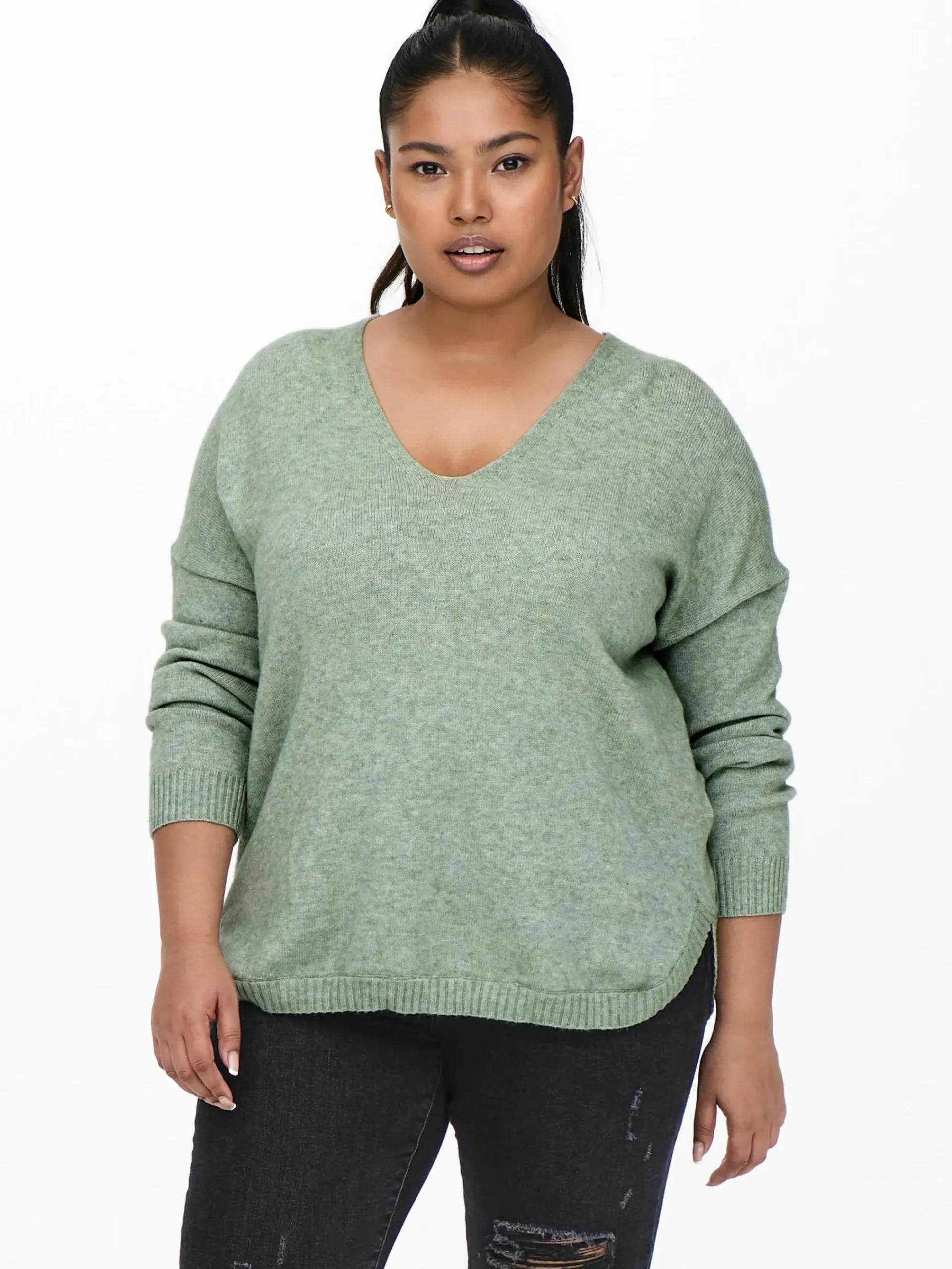 Damen Only Carmakoma CARMARGARETA LS PULLO Strickpullover