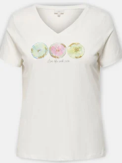 Damen Only Carmakoma CARTIRA LIFE SS V-NECK Shirt