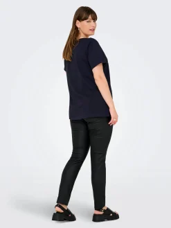 Damen Only Carmakoma CARTIRA LIFE SS V-NECK Shirt