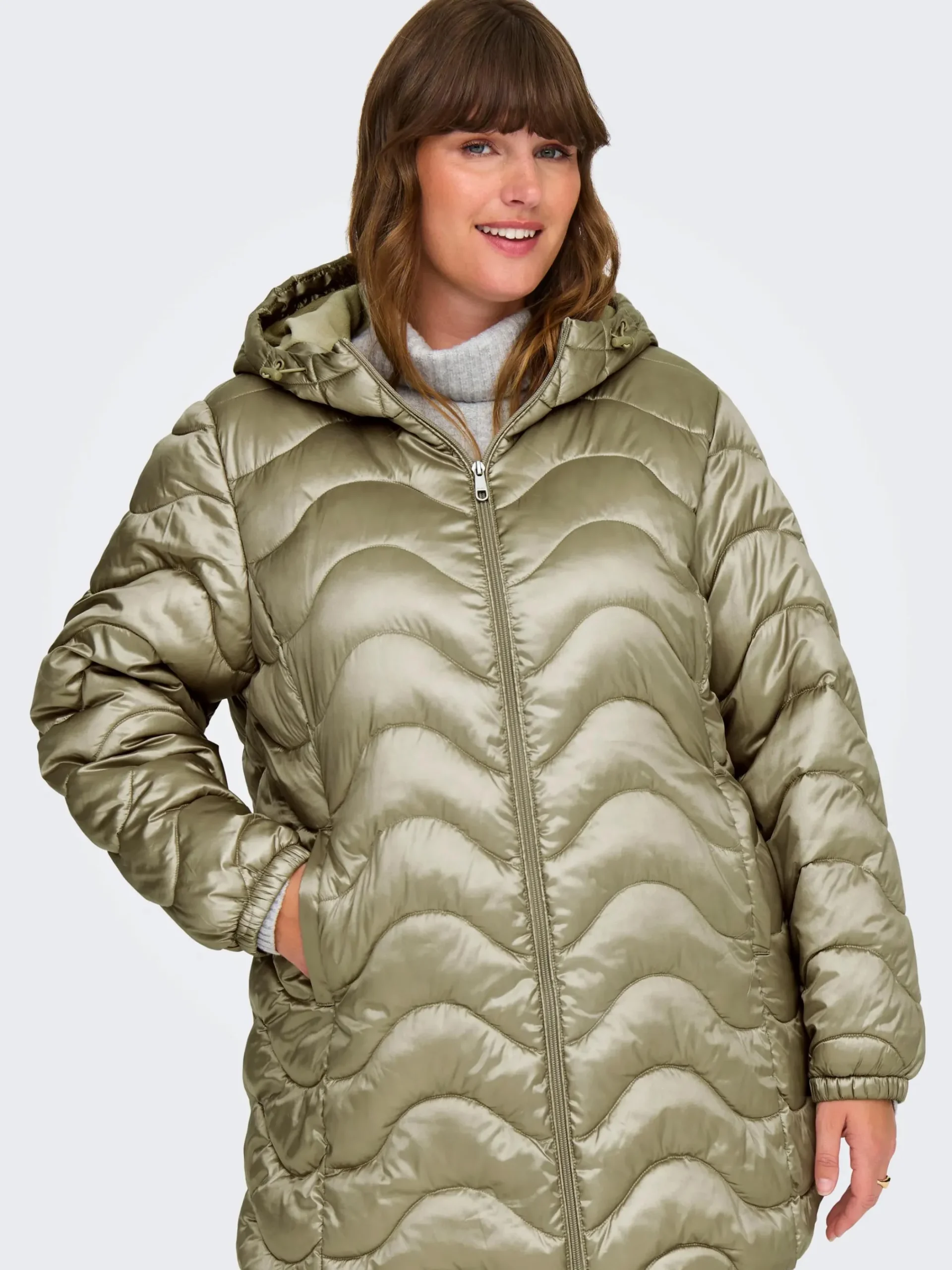 Damen Only Carmakoma CARVEGA WAVE QUILTED Jacke