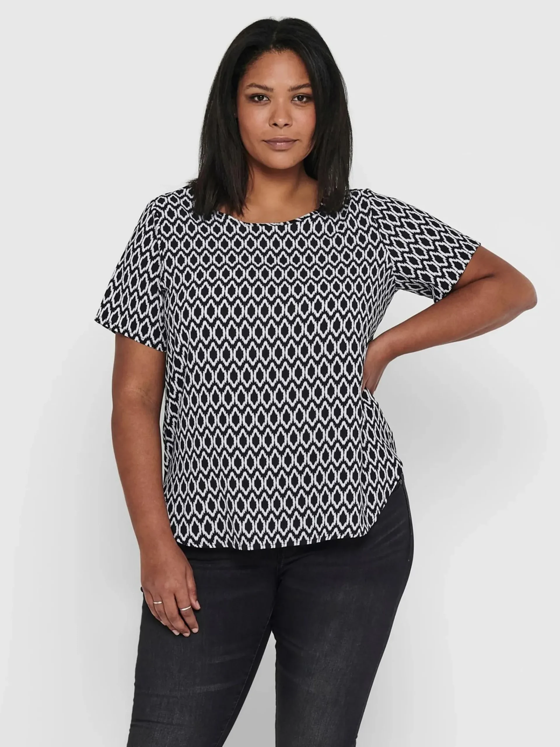 Damen Only Carmakoma CARVICA SS AOP TOP NO Bluse