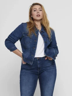 Damen Only Carmakoma CARWESPA DENIM JACKET Jeansjacke