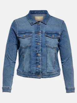 Damen Only Carmakoma CARWESPA LS JACKET LI Jeansjacke