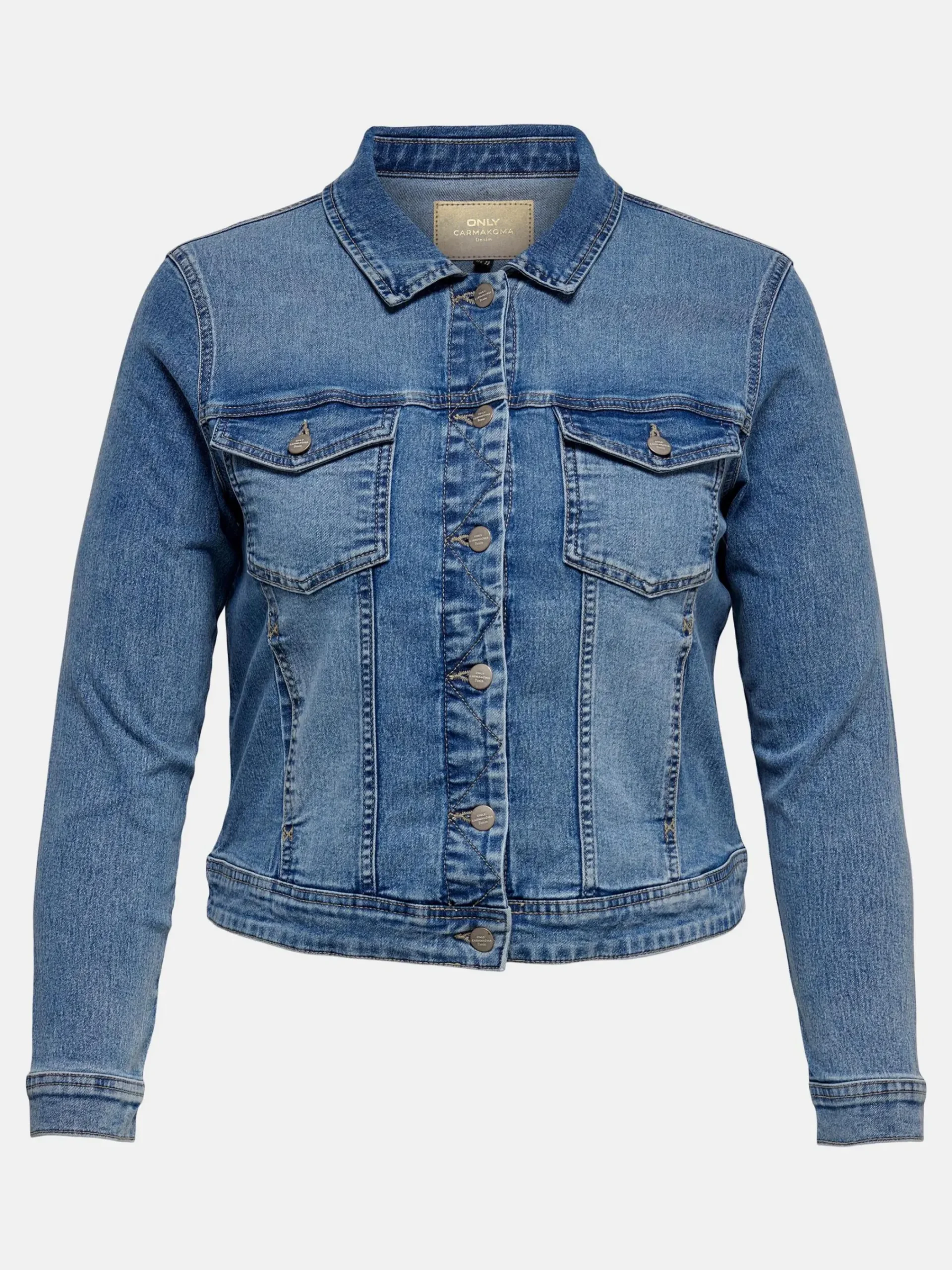 Damen Only Carmakoma CARWESPA LS JACKET LI Jeansjacke