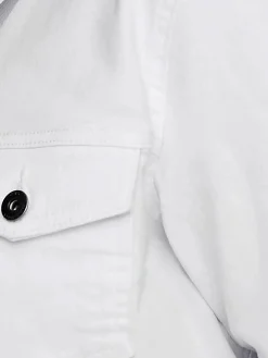 Damen Only Carmakoma CARWESPA LS JACKET WH Jeansjacke