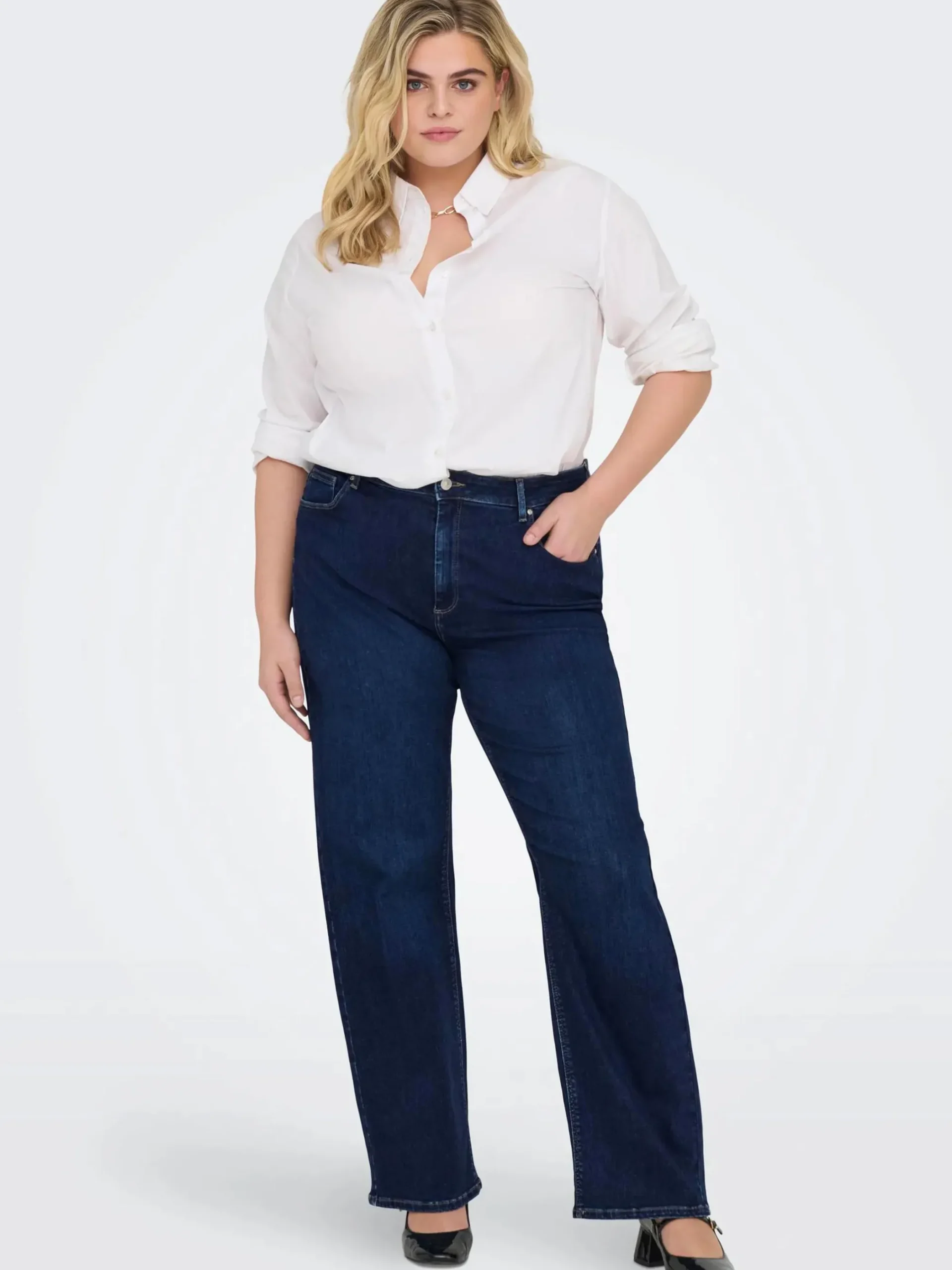 Damen Only Carmakoma CARWILLY HW WIDE JEAN Jeans