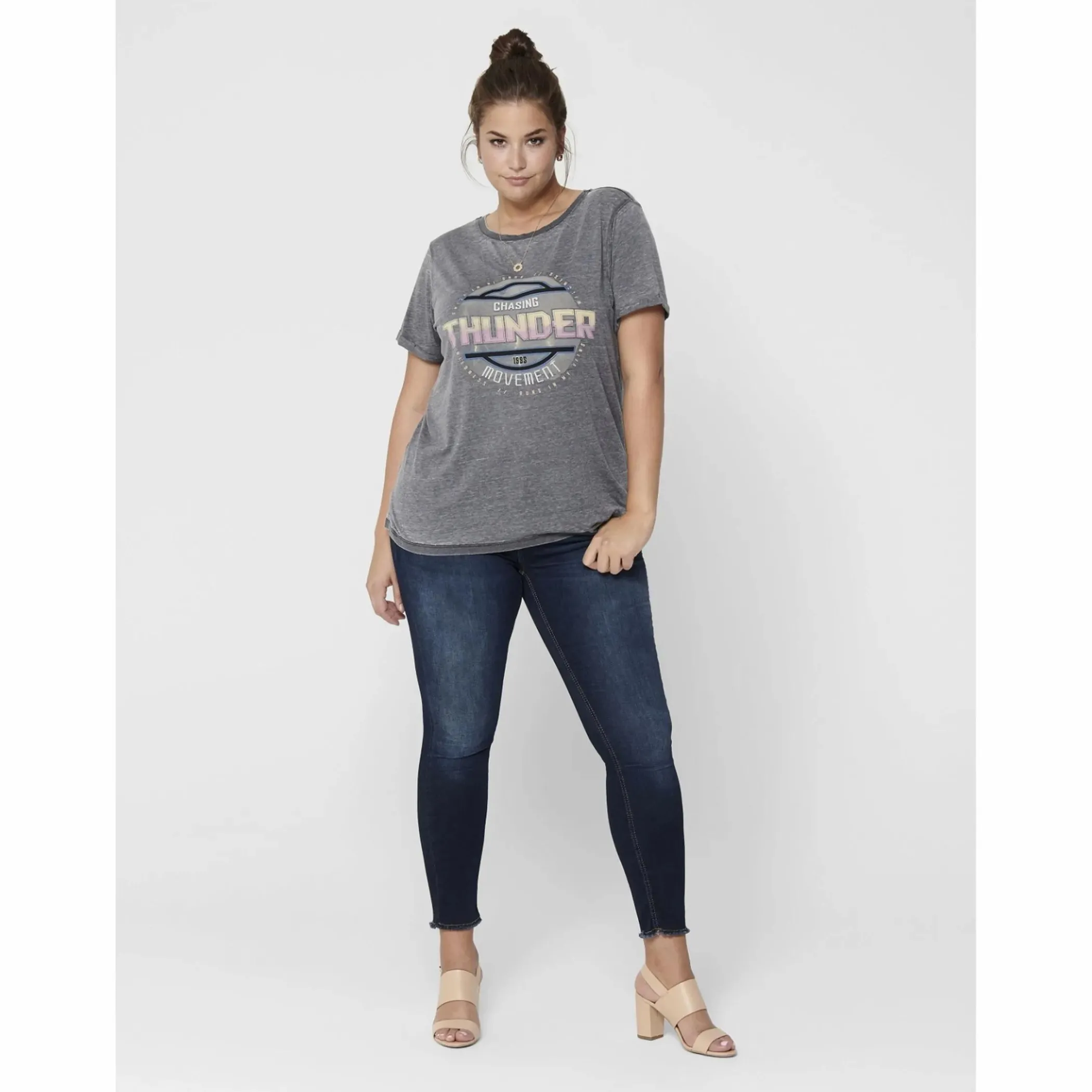 Damen Only Carmakoma CARWILLY REG SK ANK R Jeans