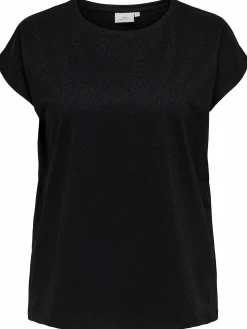 Damen Only Carmakoma Only Carmkoma CARMOSTER GLITTER S/S Top