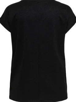 Damen Only Carmakoma Only Carmkoma CARMOSTER GLITTER S/S Top