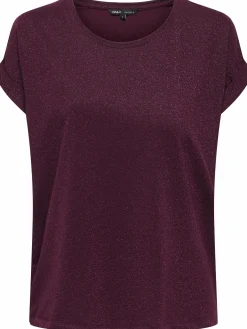 Damen Only Carmakoma Only Carmkoma CARMOSTER GLITTER S/S Top