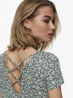 Damen Only ONLBERA BACK LACE UP Shirtkleid