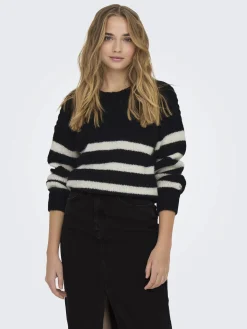 Damen Only ONLBILLIE LIFE LS STR Strickpullover